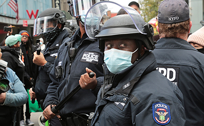 Trump Rally and Protests : Times Square : New York  : Event Photos : Richard Moore : Photographer